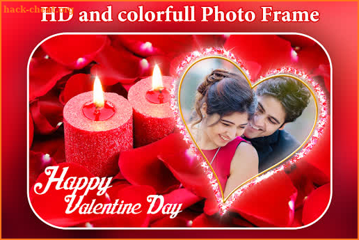 Happy Valentine Day Photo Frame : Editor screenshot