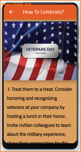 Happy Veterans Day screenshot