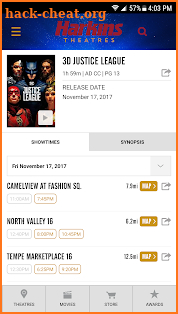 Harkins Theatres screenshot