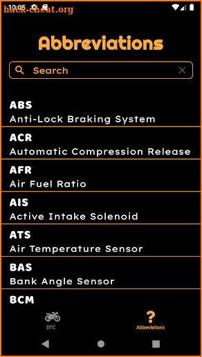 Harley Trouble Codes screenshot