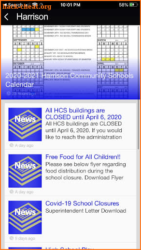 Harrison High School screenshot