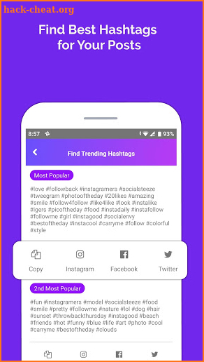Hashtag Generator Expert for Instagram Mega Likes screenshot