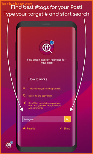 Hashtag Inspector-Instagram Hashtag Generator 2019 screenshot