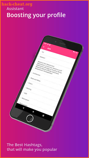 Hashtags for likes & followers screenshot