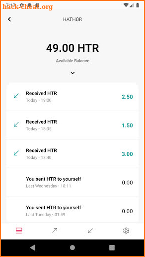 Hathor Wallet screenshot