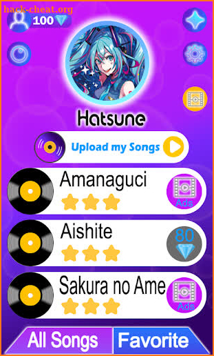 Hatsune Miku Piano Tiles screenshot