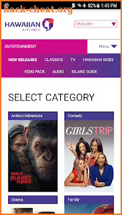 Hawaiian Airlines Entertainment screenshot