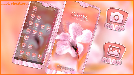 Hawaiian Hibiscus Flower Theme screenshot