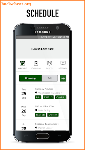 Hawks Lacrosse screenshot