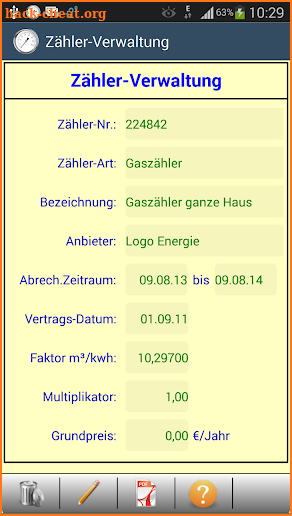 HB-Verbrauchszähler screenshot