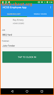 HCSS Employee App screenshot