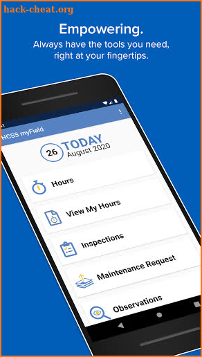 HCSS myField: Track job hours on your own device screenshot