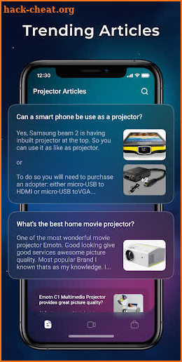 HD Video Projector Guide screenshot