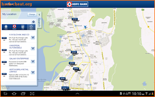 HDFC Bank Tablet screenshot