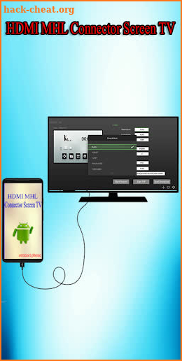 HDMI MHL Connector Screen TV screenshot