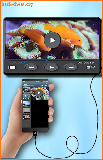 HDMI mhl for android connect phone to tv screenshot