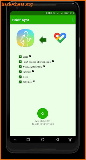 Health Sync screenshot