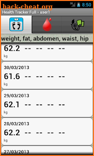 Health Tracker Full screenshot