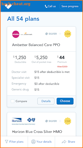 HealthSherpa: Easily shop for health coverage screenshot