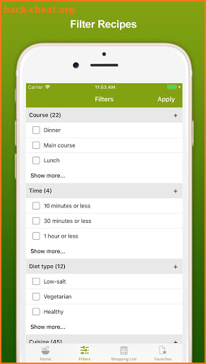 Healthy Eating Recipes screenshot
