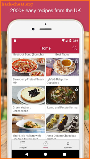 Healthy food recipes UK/EU screenshot