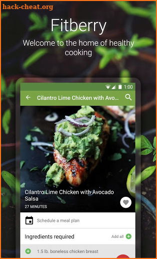 Healthy recipes - Fitberry screenshot