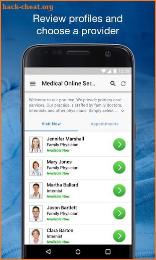 HealthyHub Live Doctor Visit screenshot