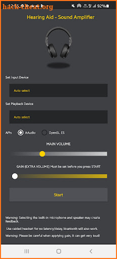 Hearing Aid Sound Amplifier screenshot