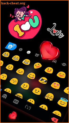 Heart Beats Keyboard Theme screenshot