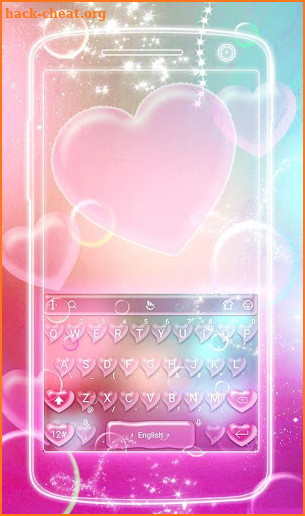 Heart Bubble Keyboard Theme screenshot