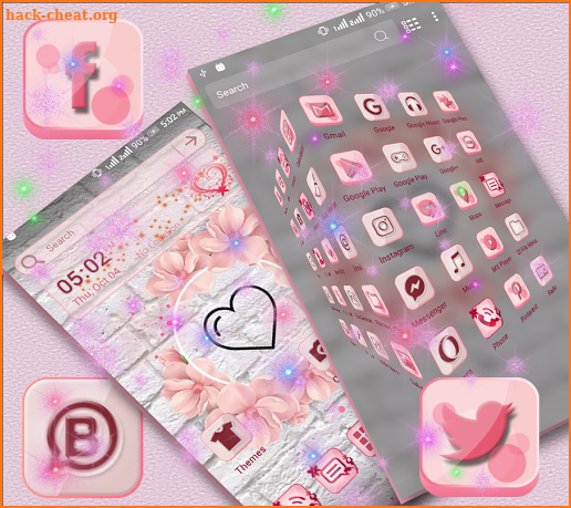 Heart Love Launcher Theme screenshot