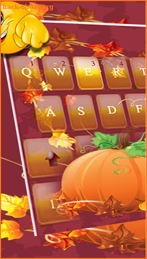 Heart Thanksgiving Keyboard Theme screenshot