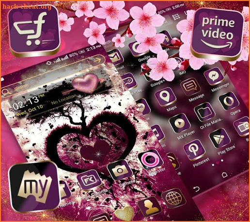 Heart Tree Launcher Theme screenshot