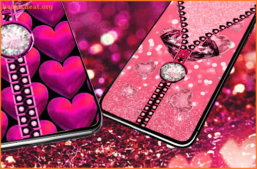 Heart zipper screen lock screenshot