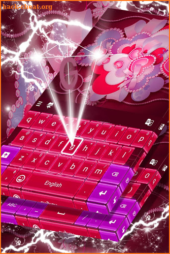 Hearts Flowers Keyboard screenshot