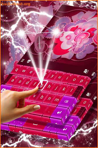 Hearts Flowers Keyboard screenshot