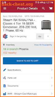 Heating & Cooling Supply screenshot