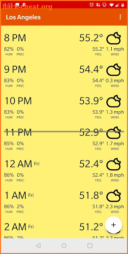 HeatWave Hourly Forecast screenshot