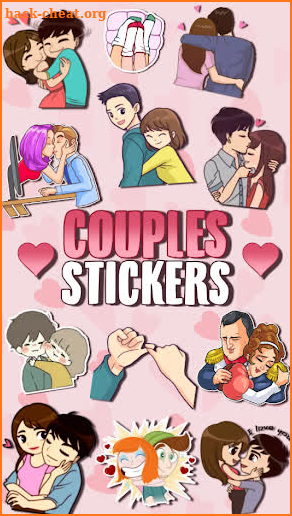 👩‍❤️‍💋‍👨 Love story Couples WAstickerApps screenshot