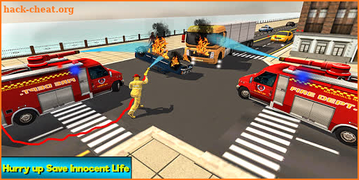 Heavy Ladder Fire Truck City Rescue 2019 screenshot