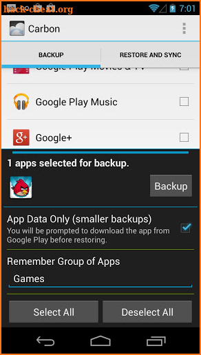 Helium - App Sync and Backup screenshot