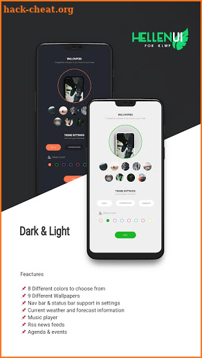 Hellen UI for KLWP screenshot