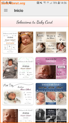 Hello Baby App - Baby Card - B screenshot