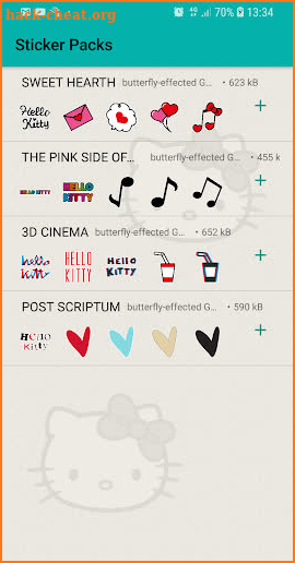Hello Kitty Stickers - WAStickerApps for WhatsApp screenshot