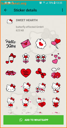 Hello Kitty Stickers - WAStickerApps for WhatsApp screenshot