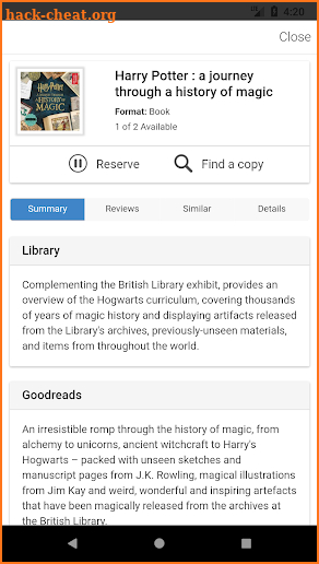 Henderson Libraries screenshot