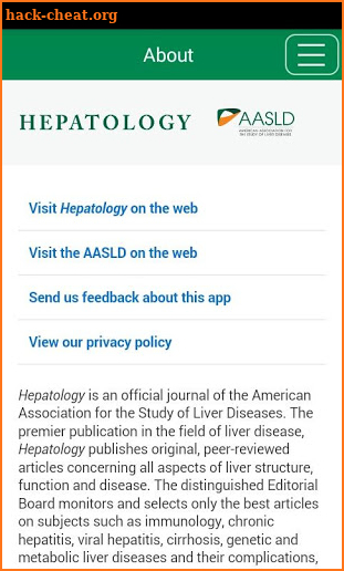 Hepatology screenshot