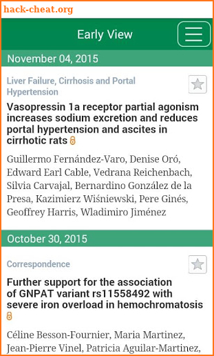 Hepatology screenshot