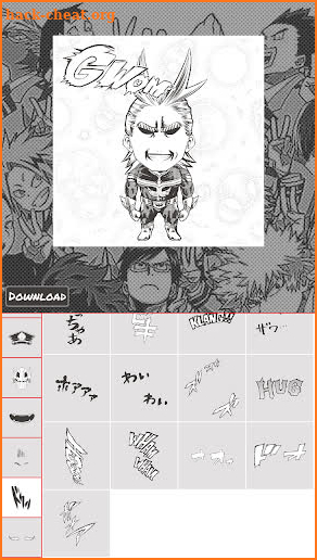 Hero Academia Sticker And Avatar screenshot