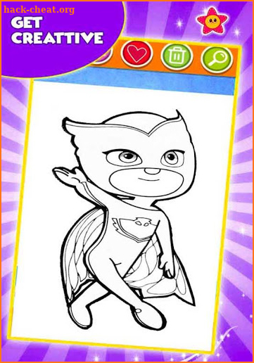 Heroes masks Coloring pjbook screenshot